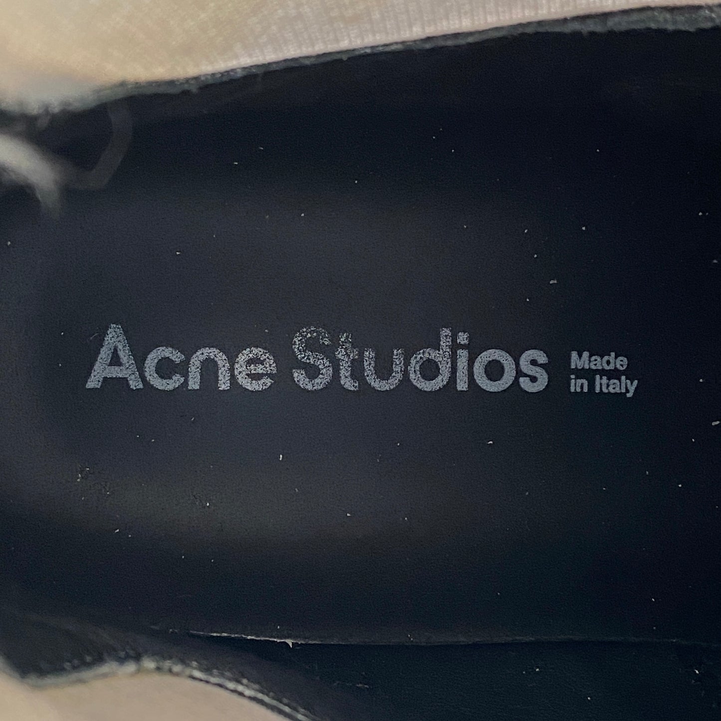 Acne Studios Women’s White Leather Platform Ankle Boots Shoes