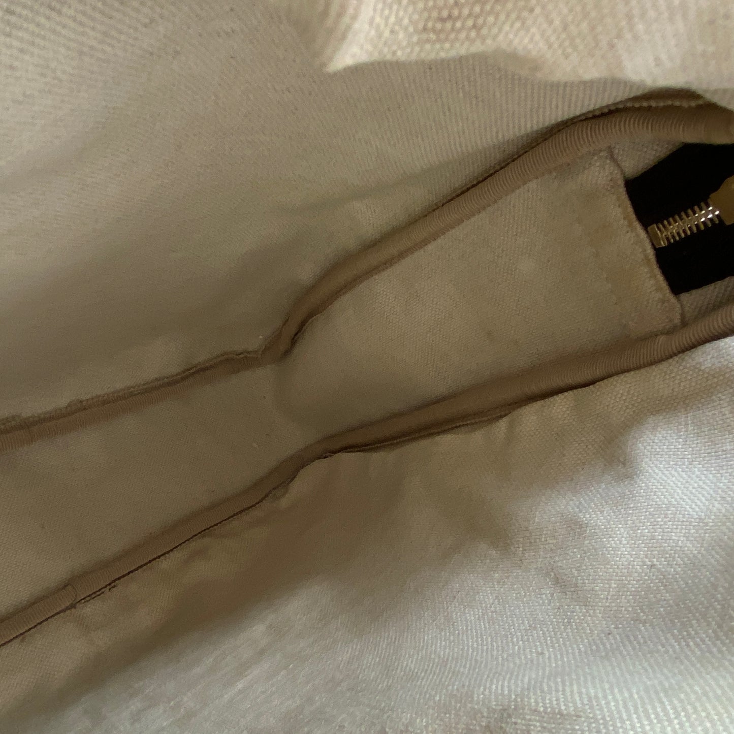 Gucci Beige GG Canvas Vertical Messenger Crossbody Bag