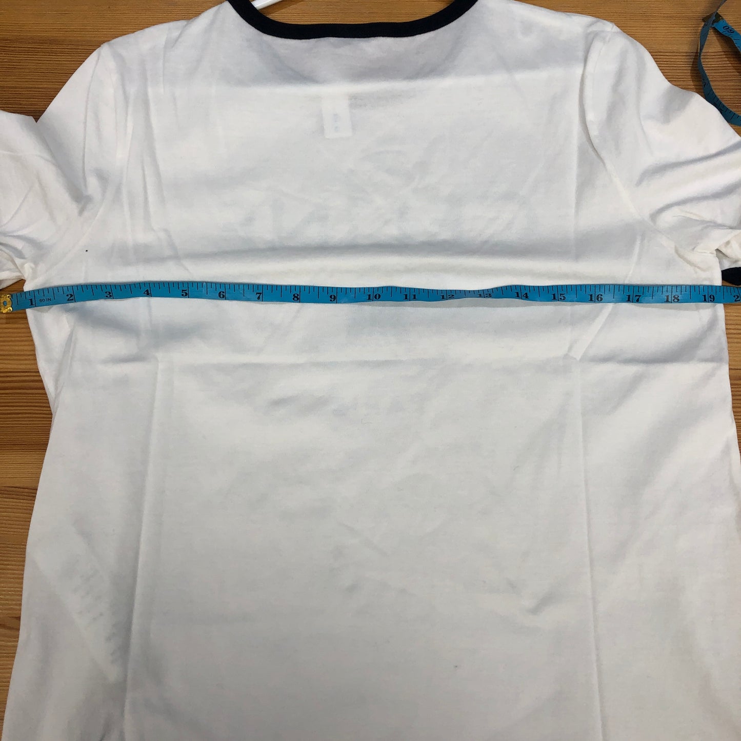 Celine White Triomphe Logo Ringer T-Shirt Size M