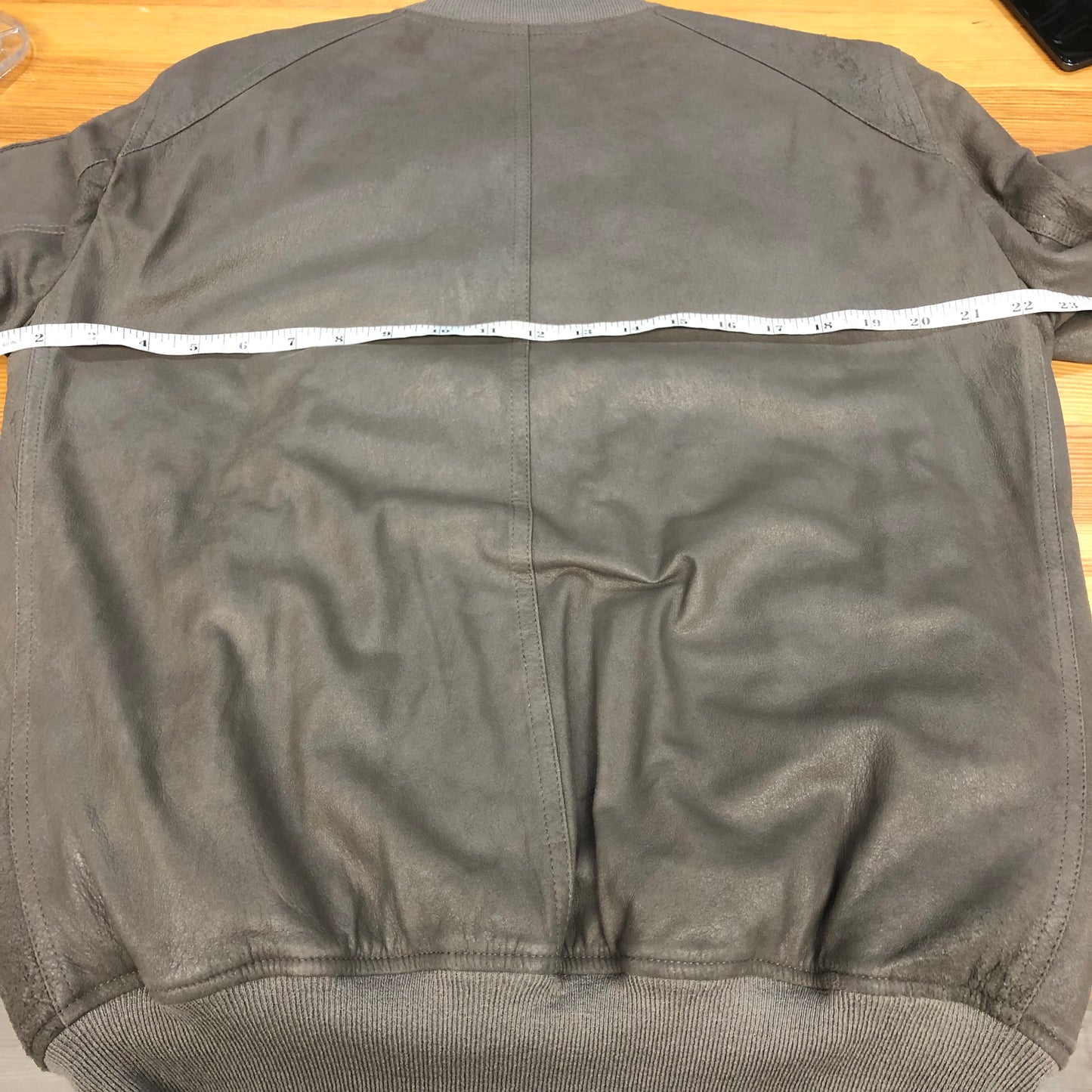Rick Owens Leather Bomber Jacket Size 40 Dust