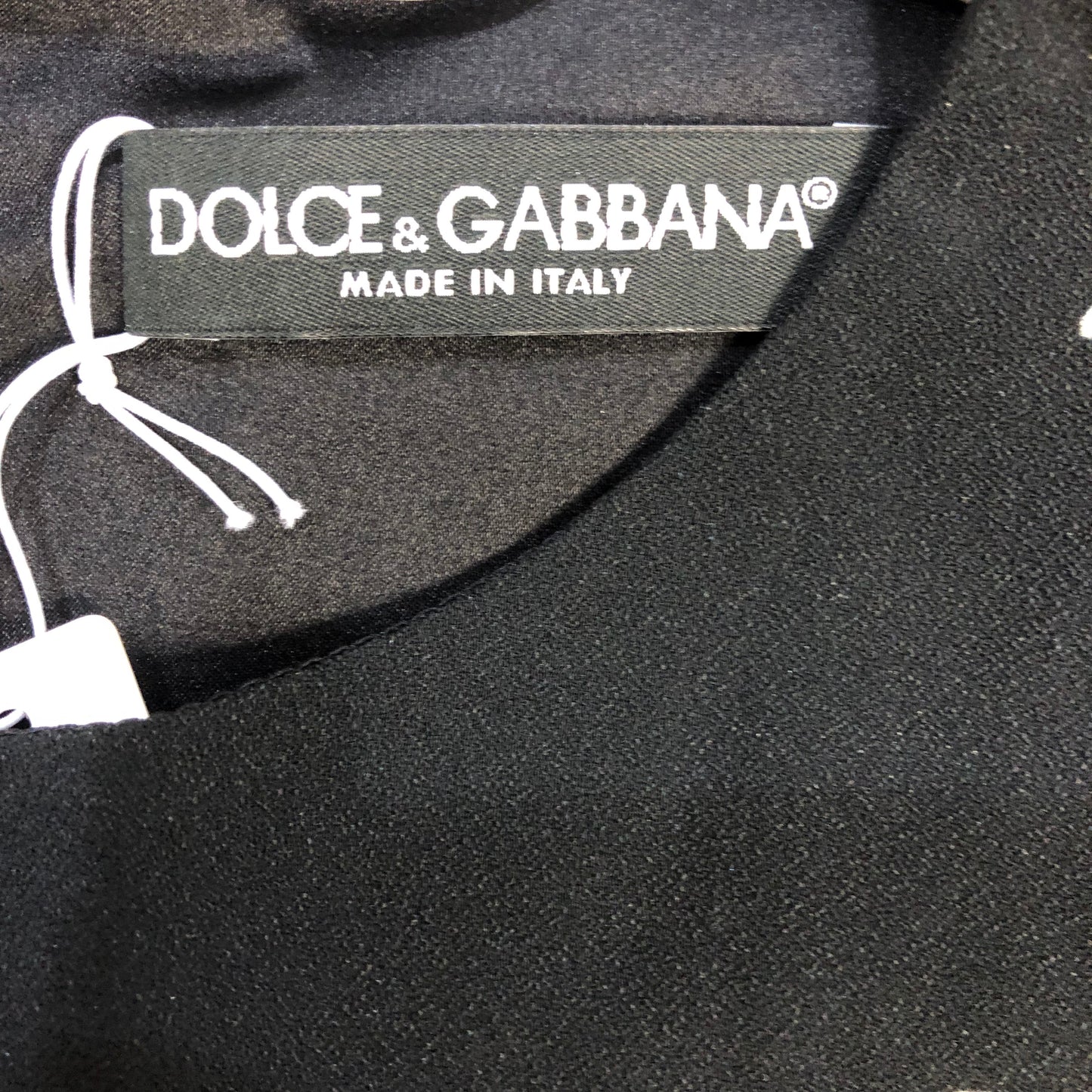 Dolce & Gabbana Black Space Print Dress Size 46