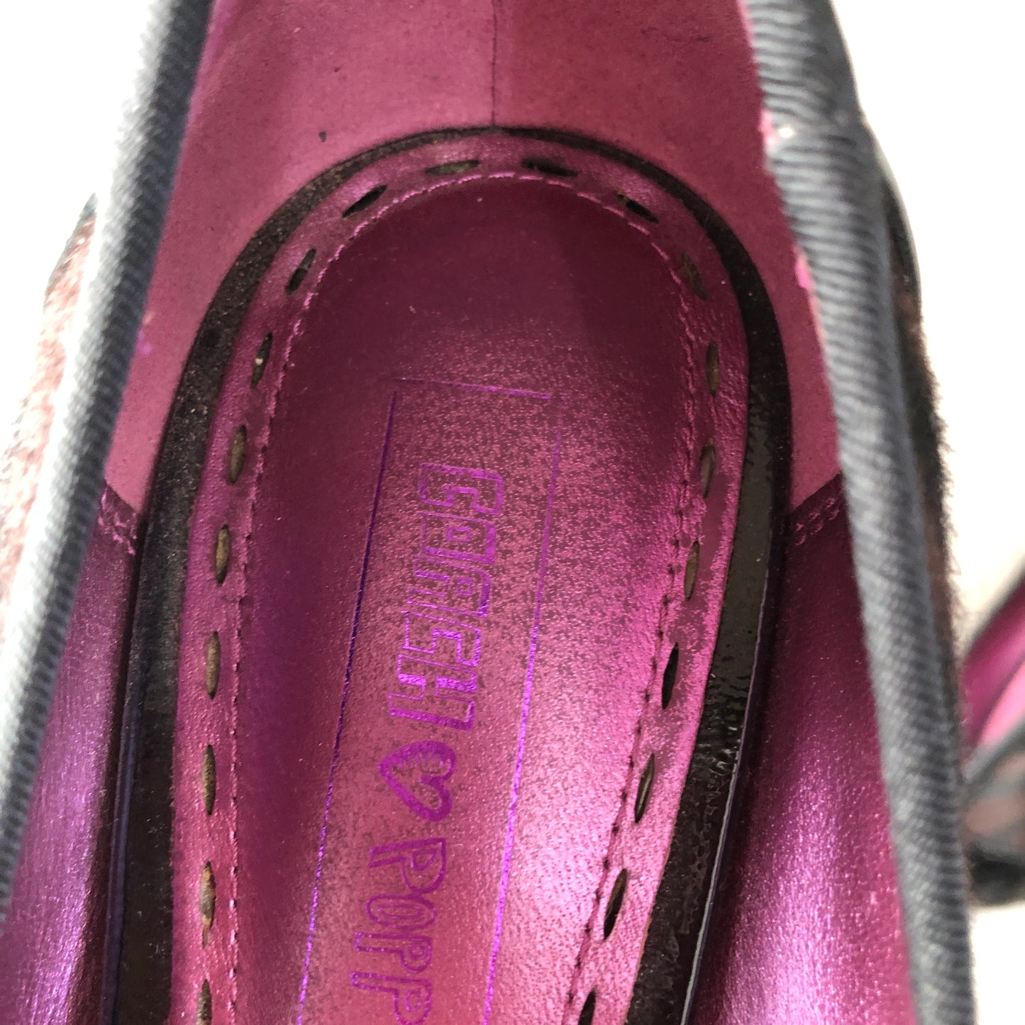 Coach Women's Signature C Print Pointed Toe Stiletto Pumps Size 7B Black Brown