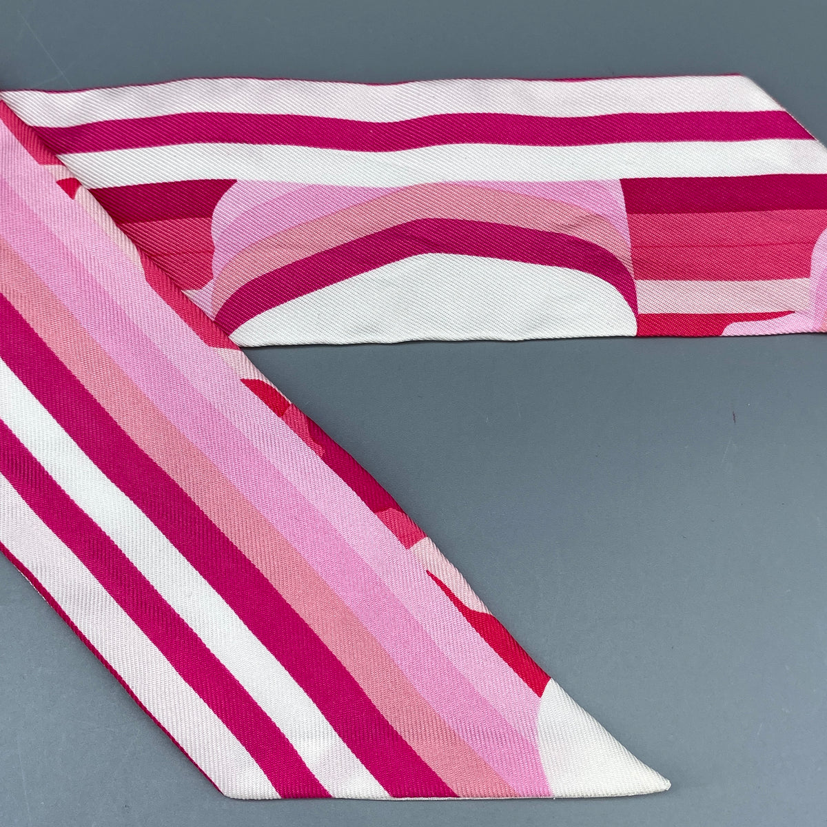 Hermes Twilly Silk Scarf Pink