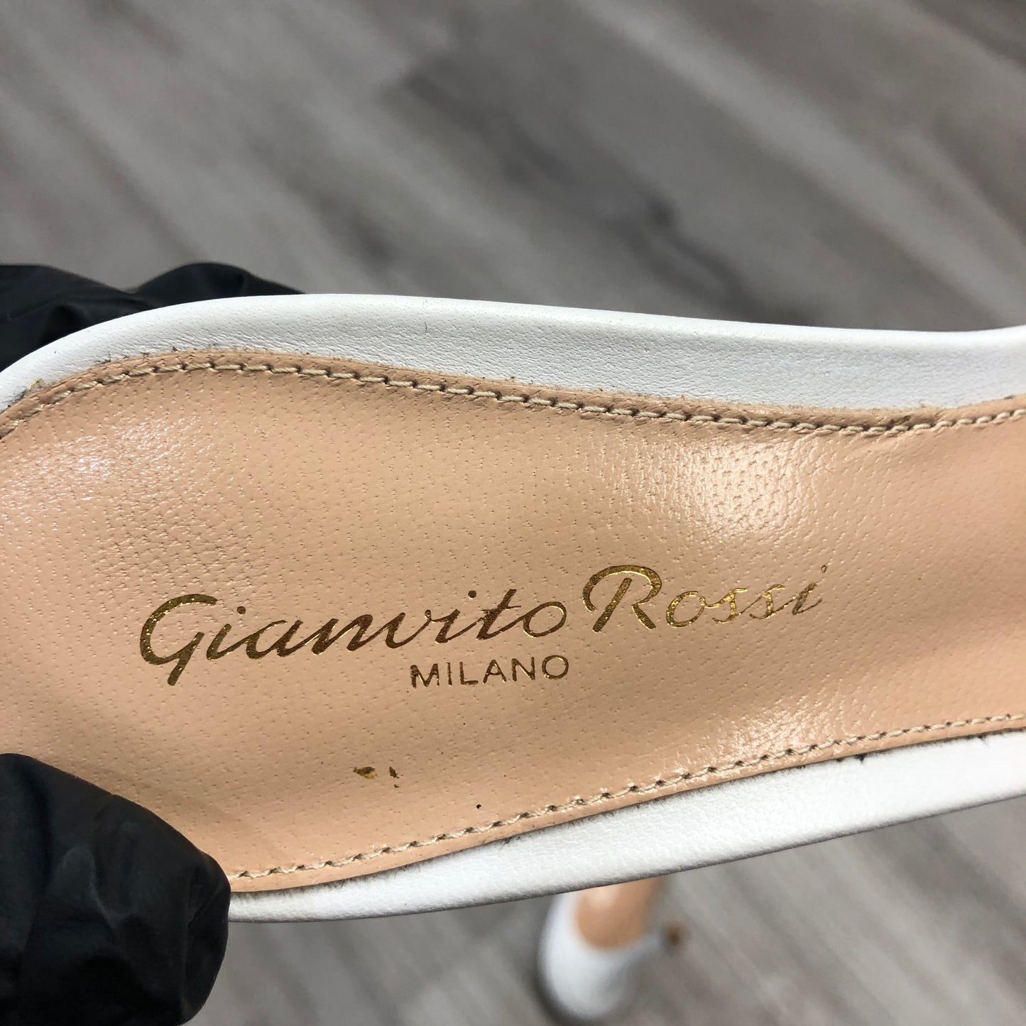 Gianvito Rossi Plexi Clear/White Pumps 36.5
