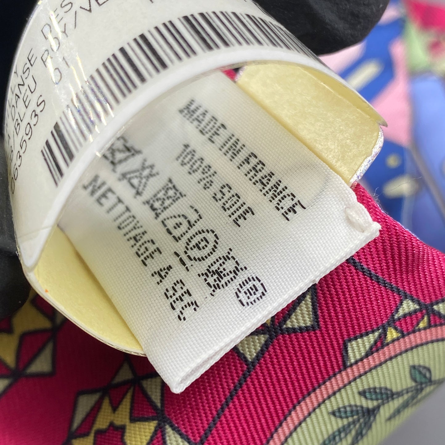 Hermes Multi‑Color Twilly Silk Scarf