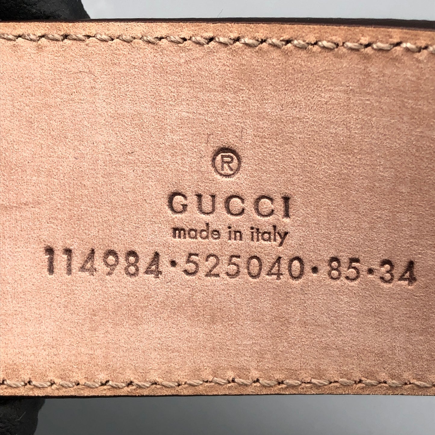 Gucci Beige GG Supreme Star canvas Interlocking Belt 85cm