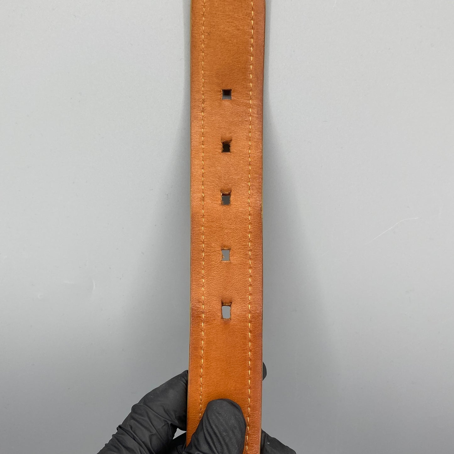 Loewe Tan Grained Leather Pin Buckle Belt 95cm
