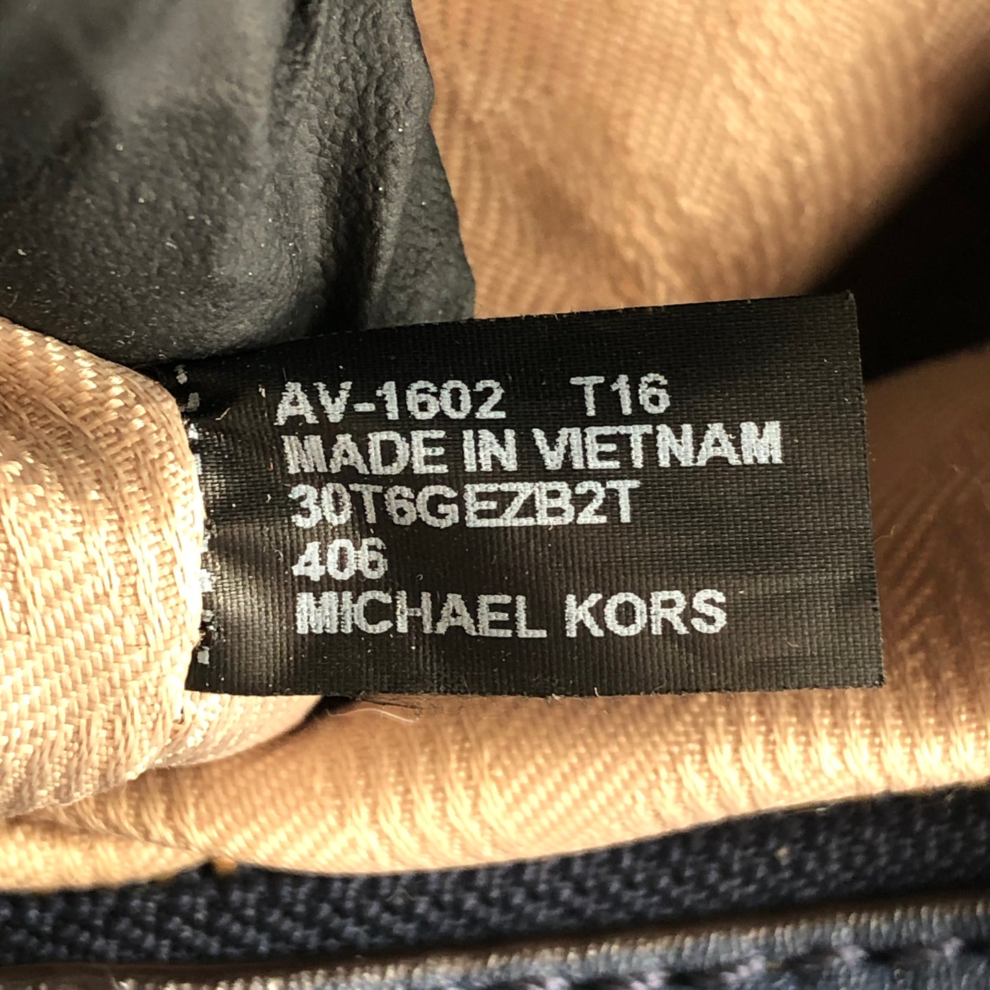 Michael Kors Quilted Leather Backpack Navy