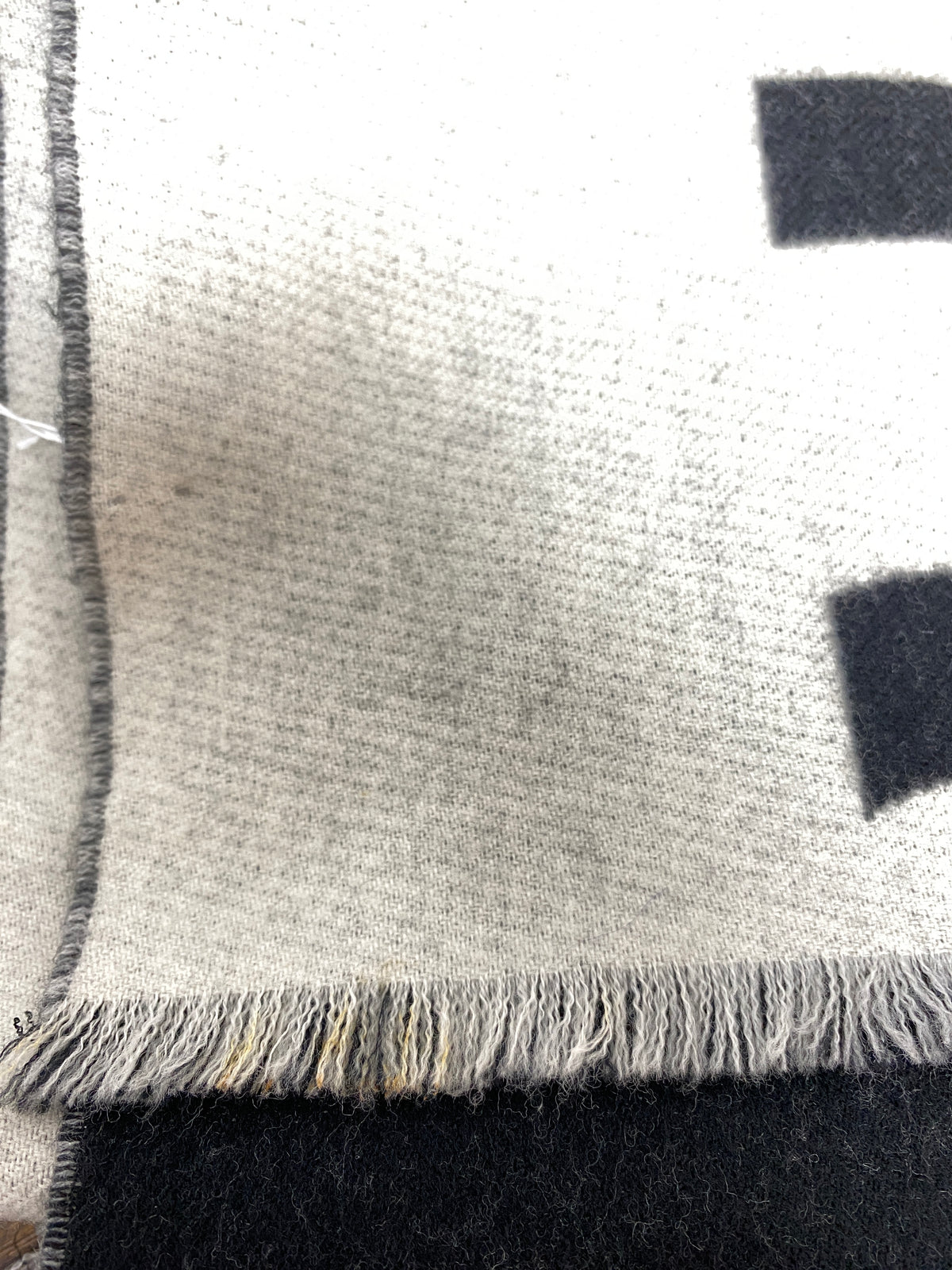 Alexander McQueen Dark Grey Wool Scarf