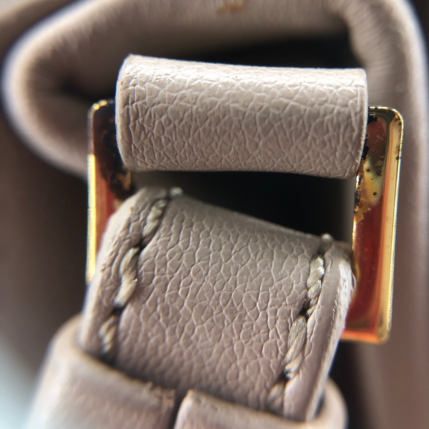 Stella McCartney Taupe Faux Leather Flap Crossbody Bag