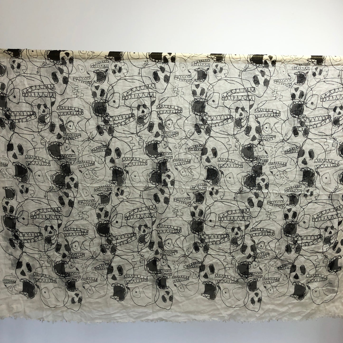 Marc by Marc Jacobs Printed Scarf 128*170cm White/Black