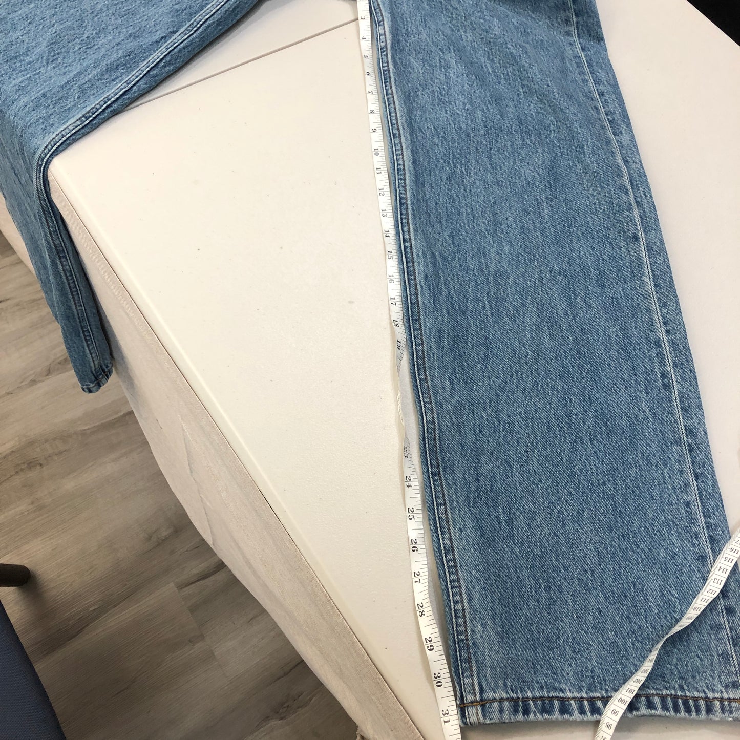 Still Here High-Waisted Straight Leg Jeans 26 Blue Denim