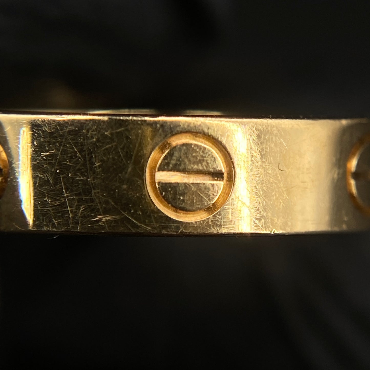 Cartier Love Ring Size52 18K Yellow Gold Single Diamond Band