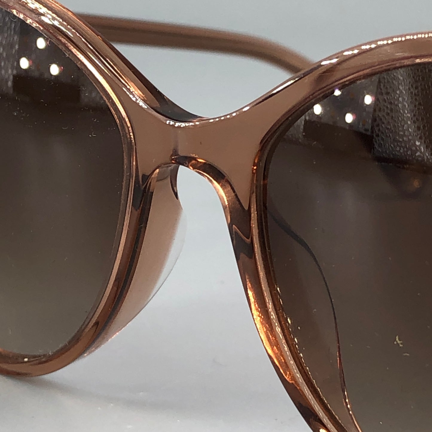 Chanel Round Milk Tea Brown Sunglasses 140mm