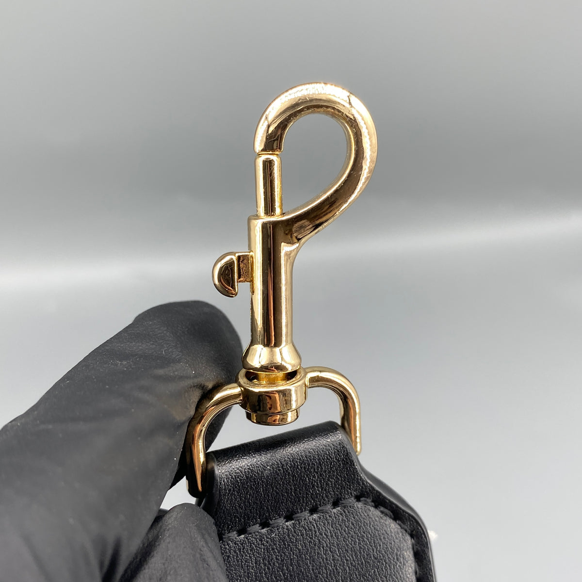 Versace Jeans Couture black saddle shoulder bag