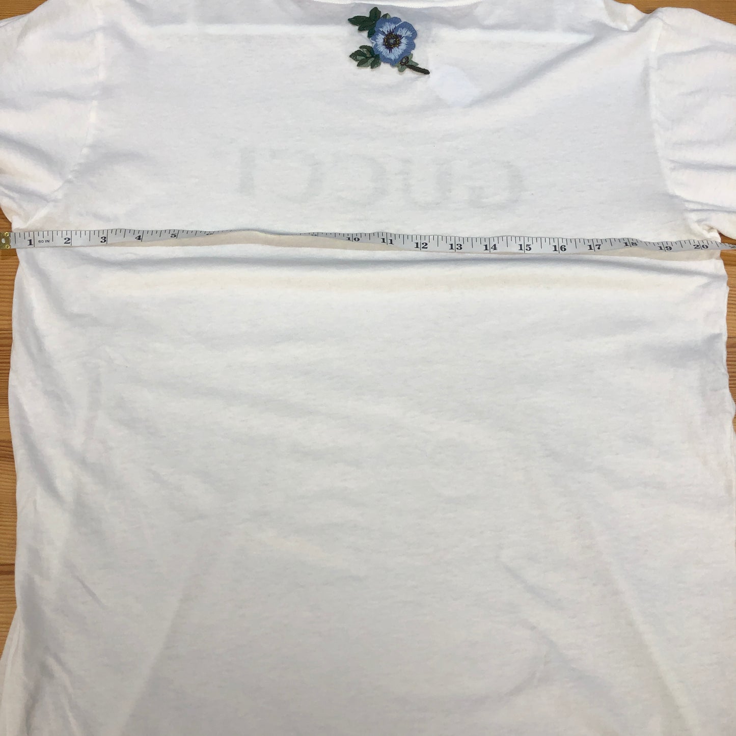 Gucci White Web Stripe & Floral Print T-Shirt Size XS