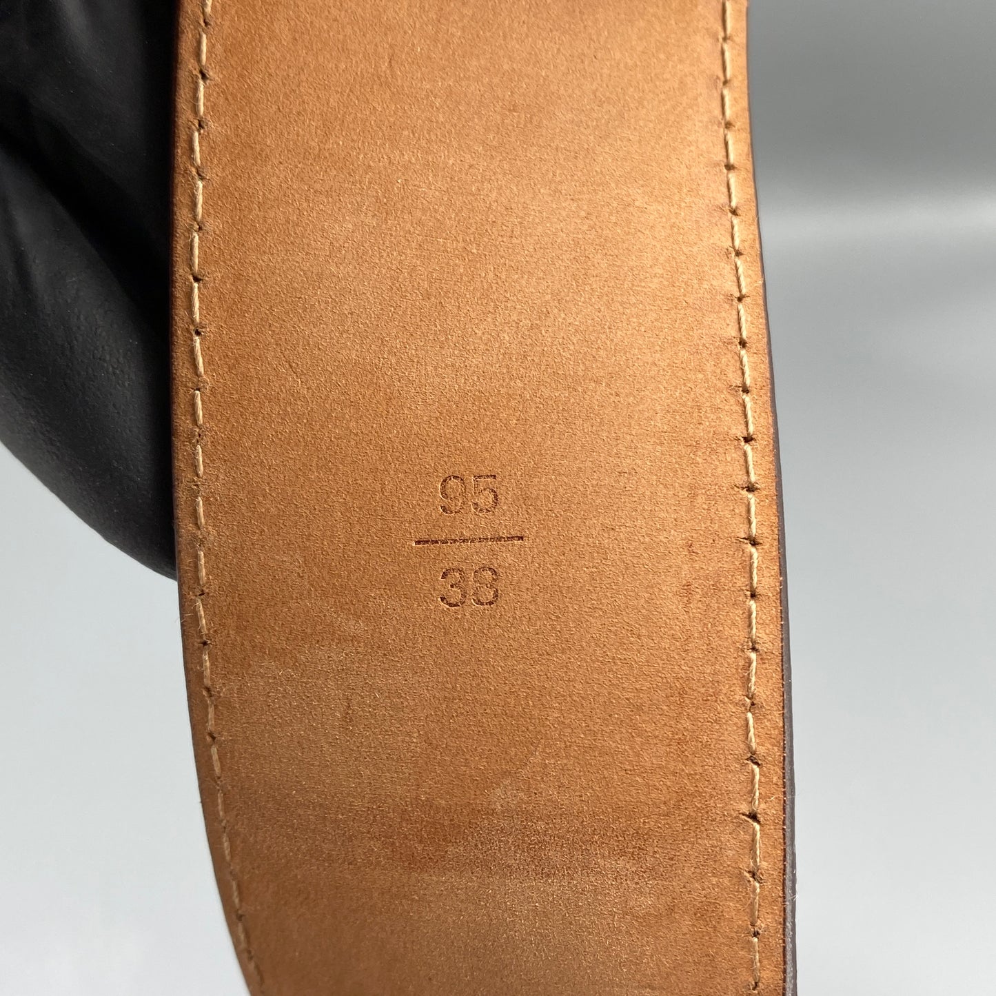 Louis Vuitton Monogram Canvas LV Initial Gold Buckle Belt 95cm