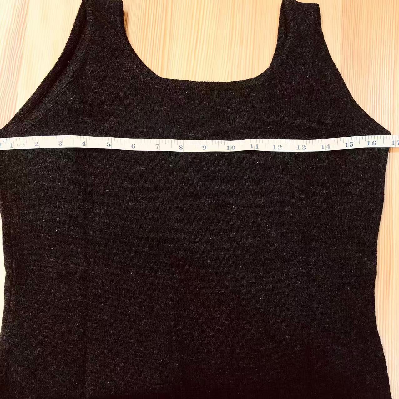 Max Mara Black Sleeveless Tank Top with Scoop Neckline