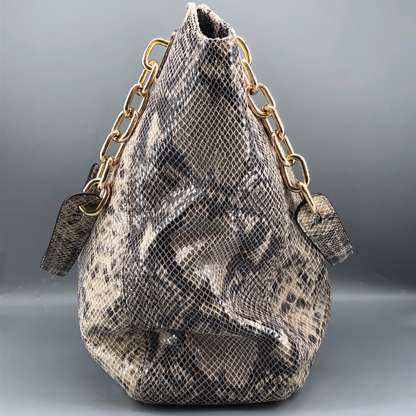 Michael Kors Snake Print Large Hobo Bag