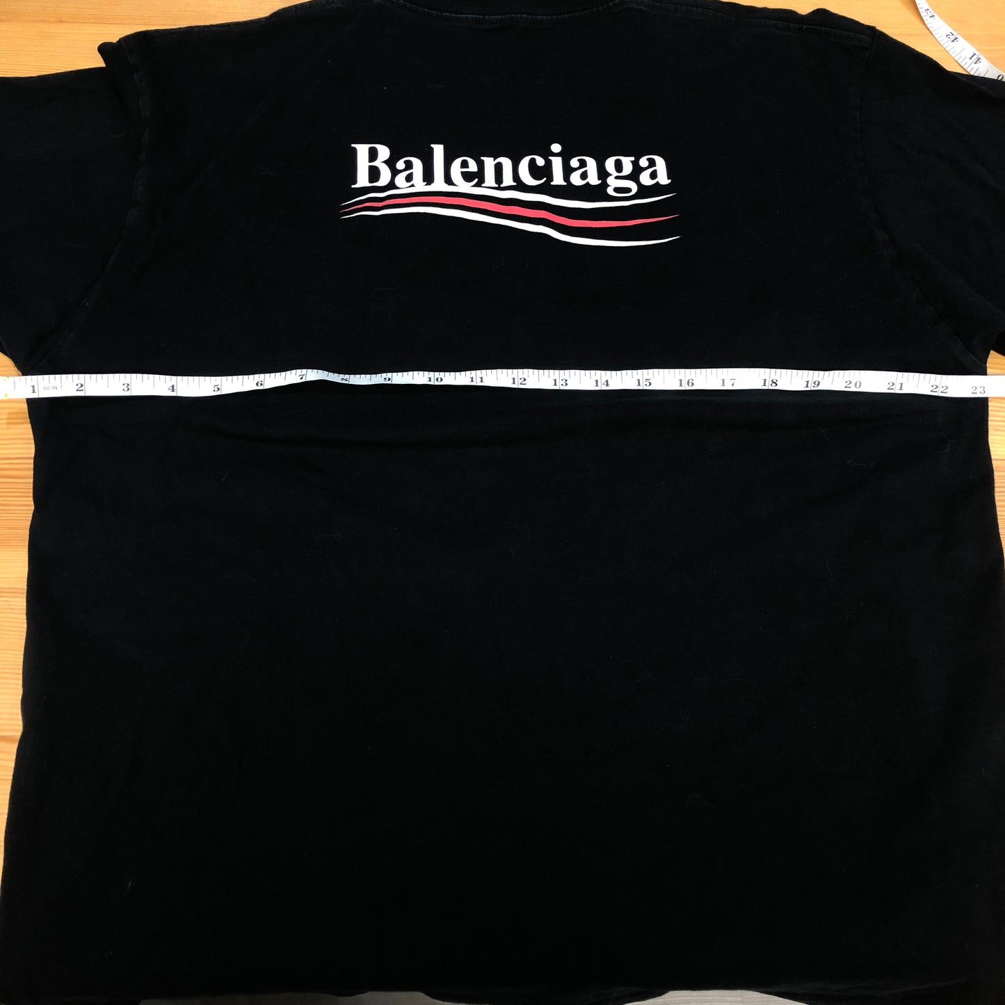 Balenciaga Black Logo Print T-Shirt Size S