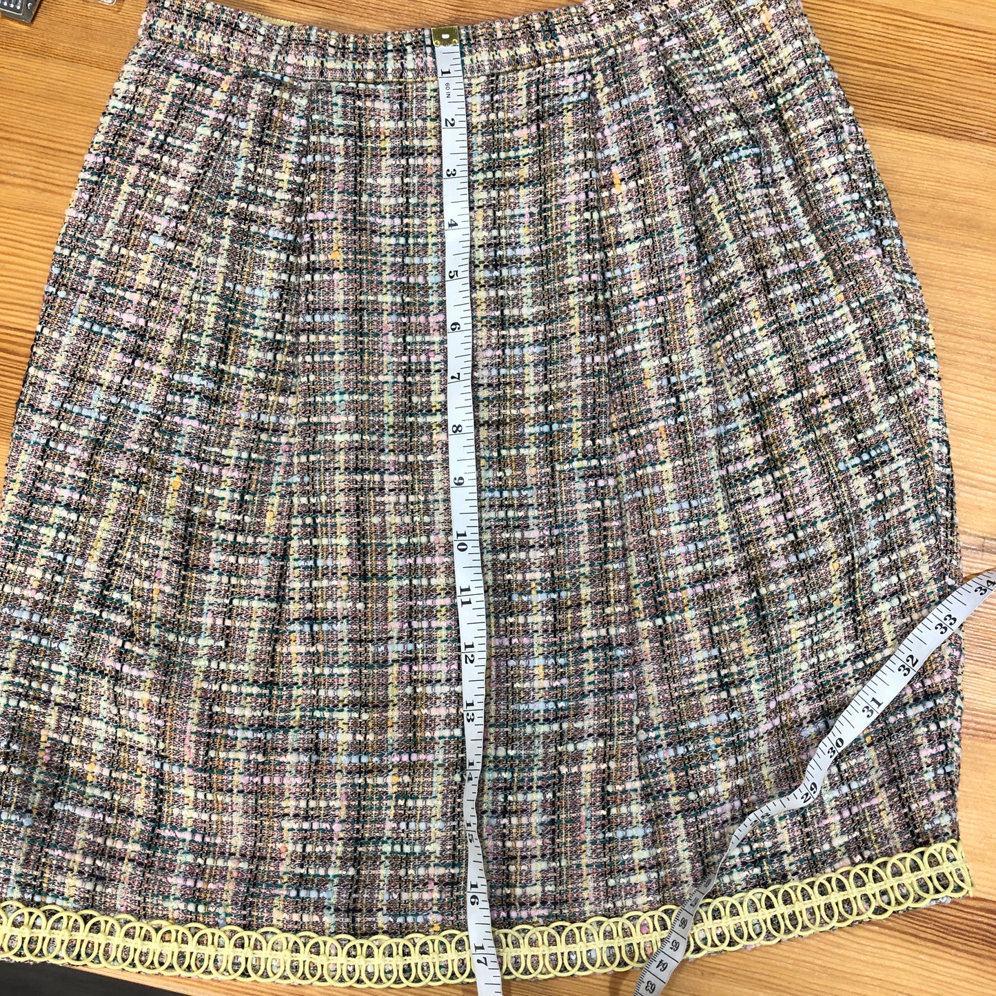 Moschino Multicolor Tweed Mini Skirt Size US 8
