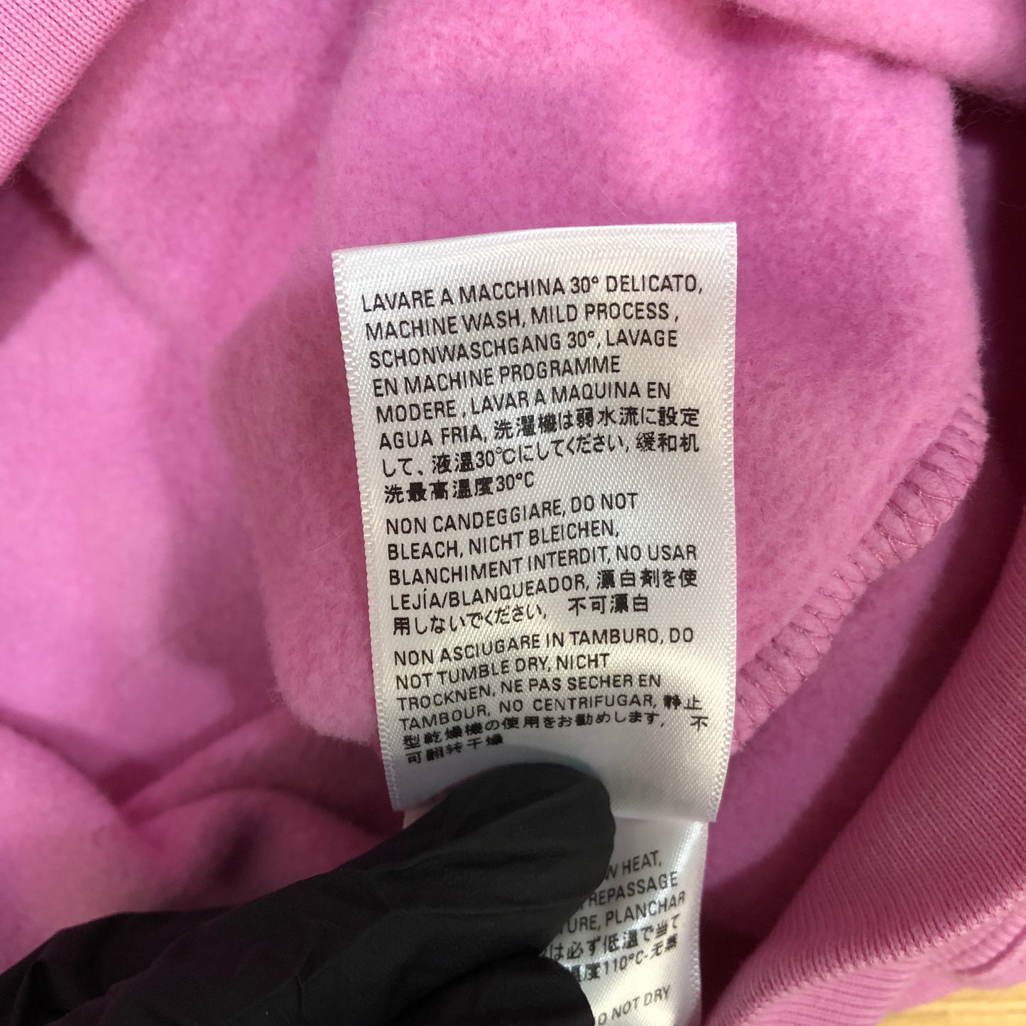 Balenciaga Pink Crest Logo Oversized Hoodie Size XS