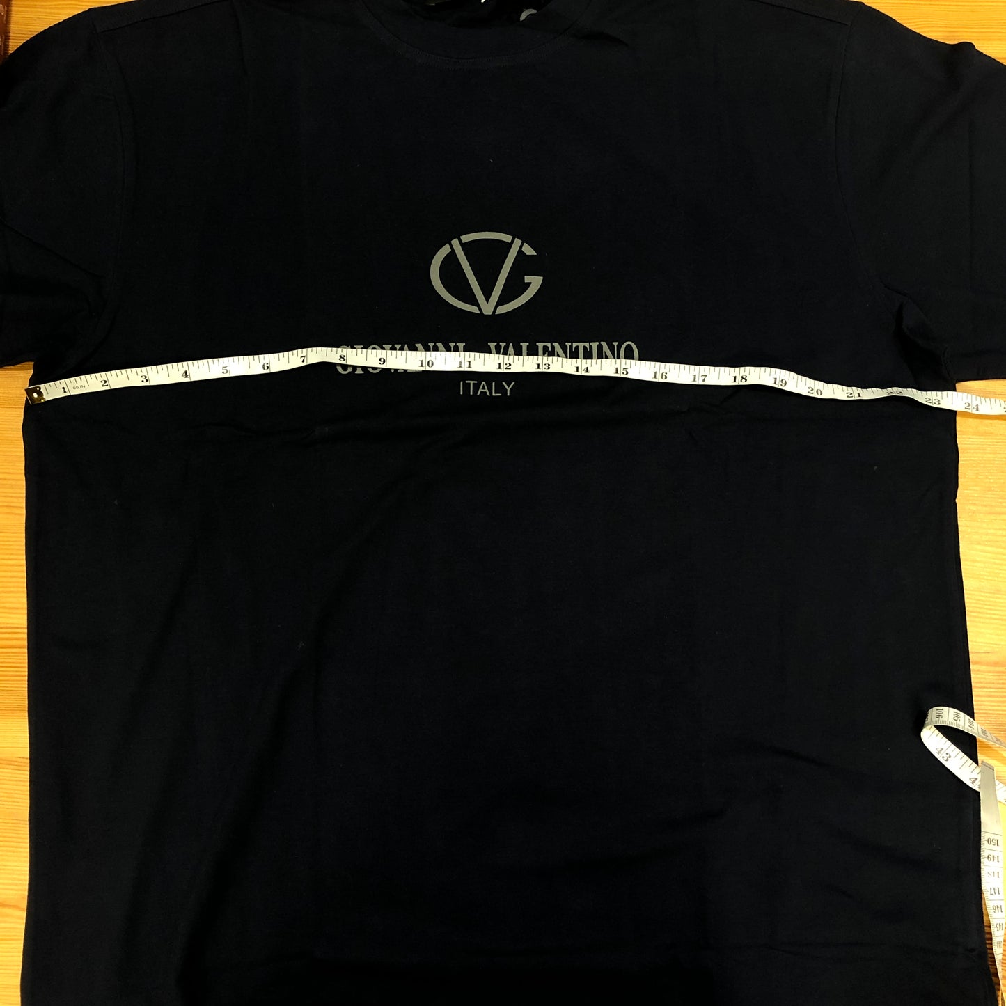 Giovanni Valentino Navy Blue Crew Neck Short Sleeve T-Shirt Size XXL