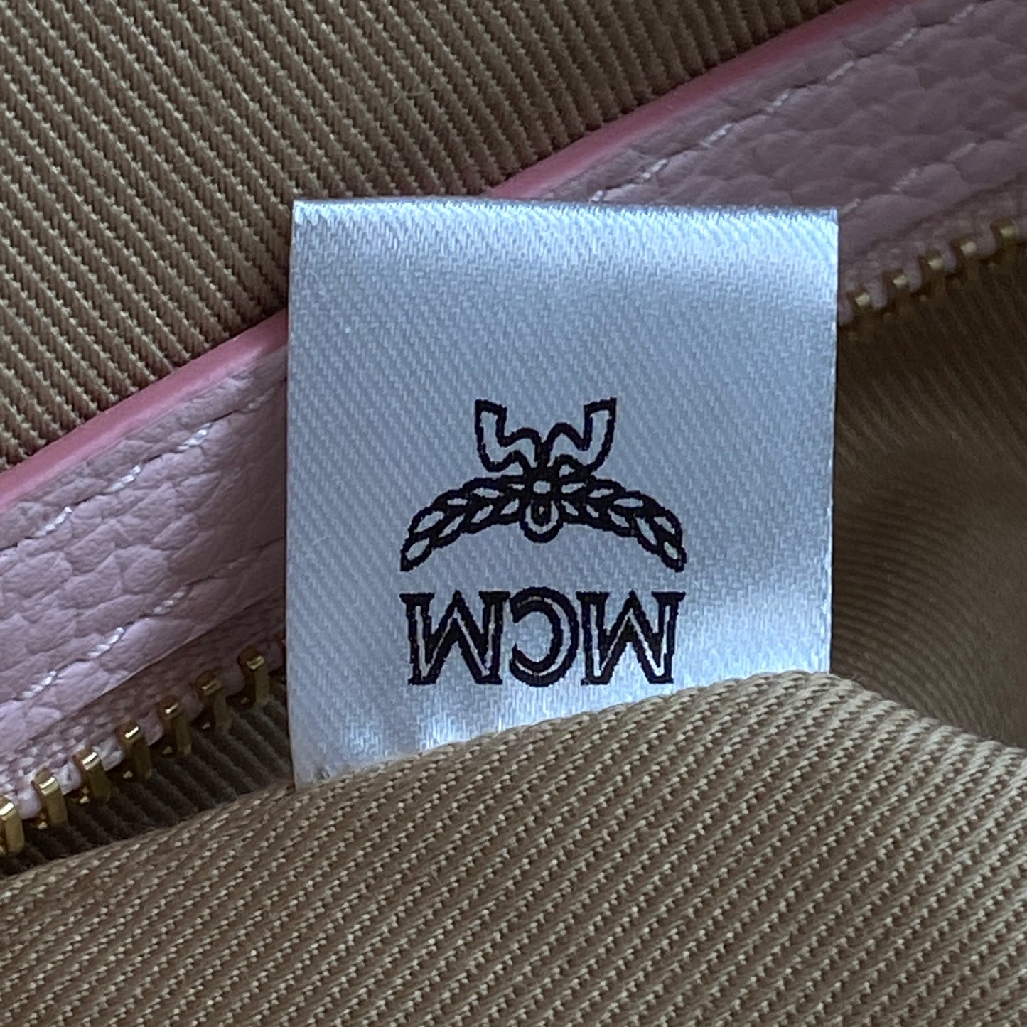 MCM Blush Pink Visetos Medium Tote Bag