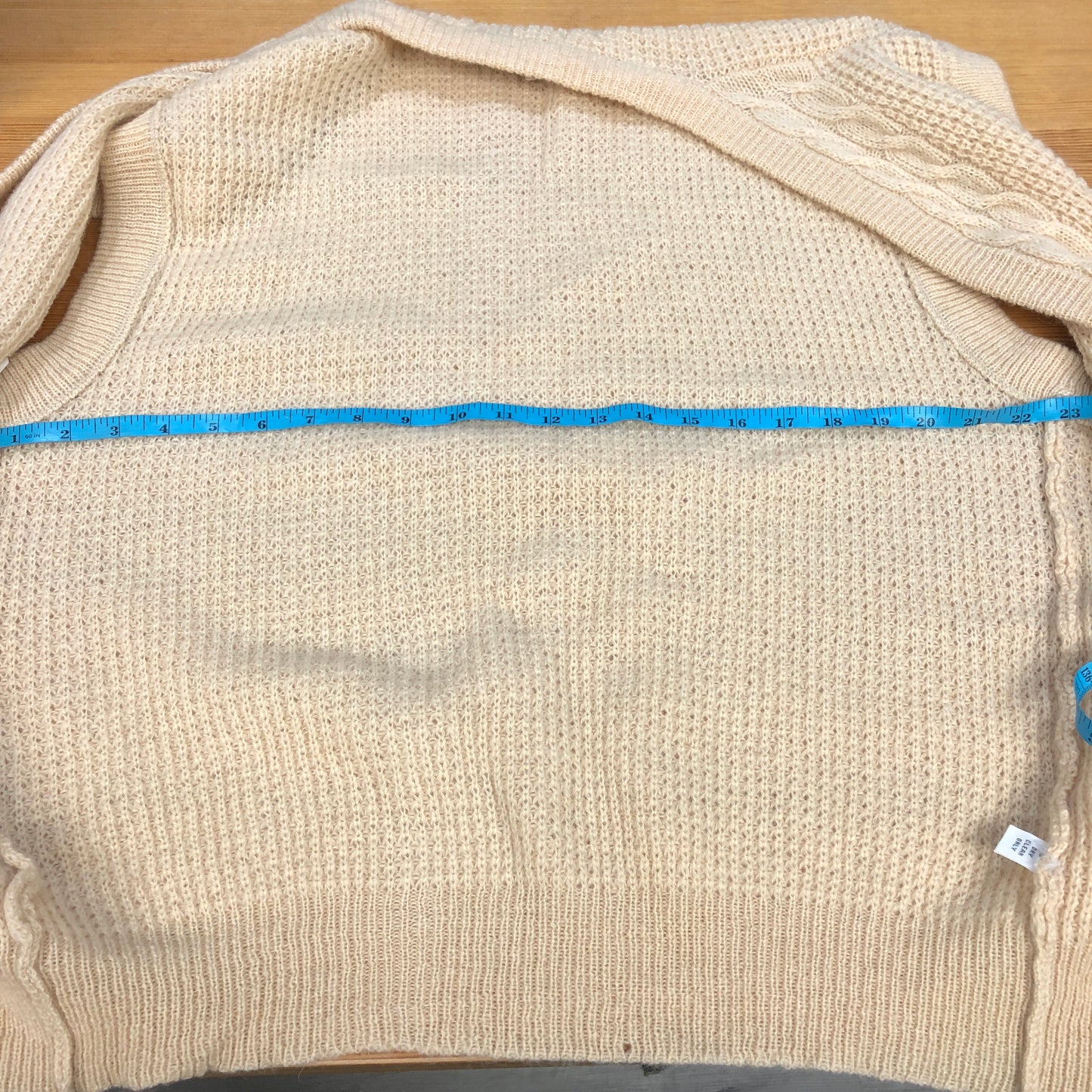 Christian Dior Skin Color Cable Knit Button Vest Size XL
