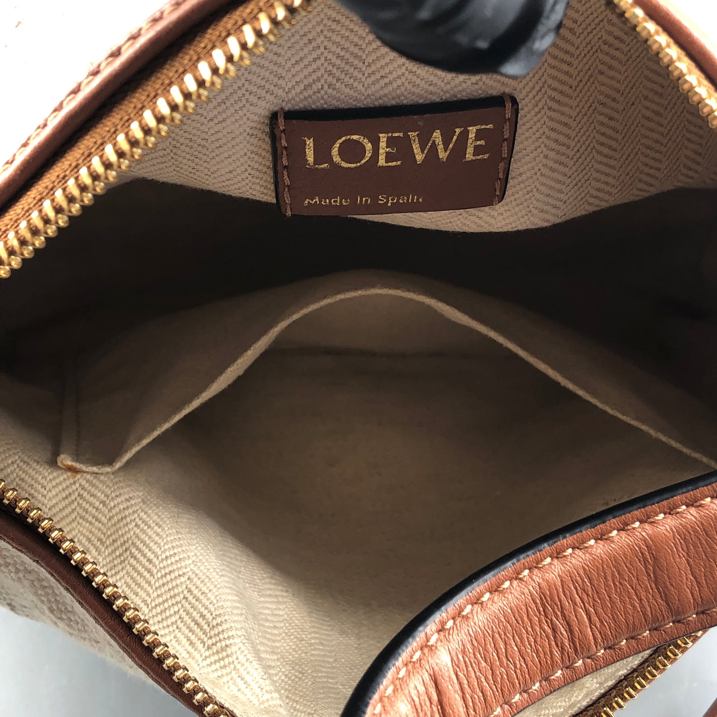 Loewe Anagram Jacquard Cbi Bag Beige/Caramel