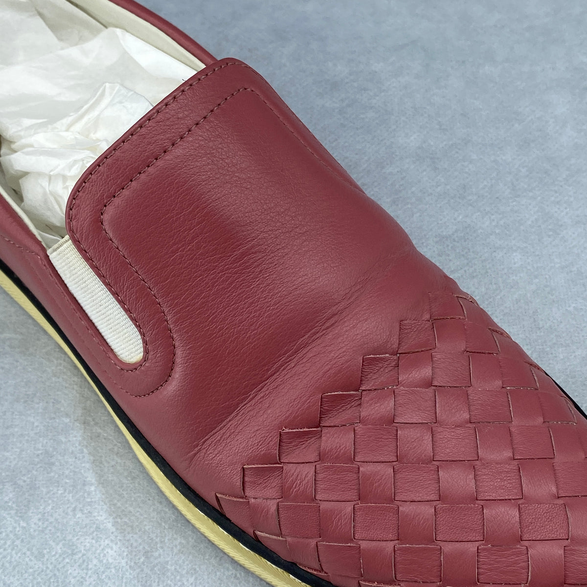 Bottega Veneta Pink Intrecciato Women's Slip‑On Loafers shoes Size 37