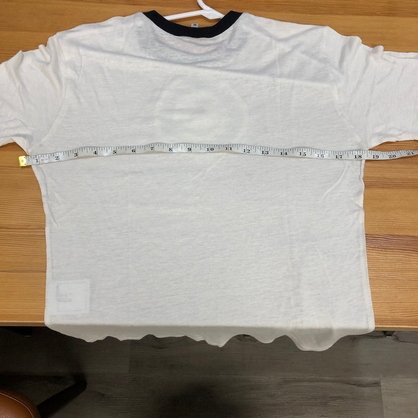 Chanel Clock Motif Short Sleeve T-Shirt Size 36 White & Black