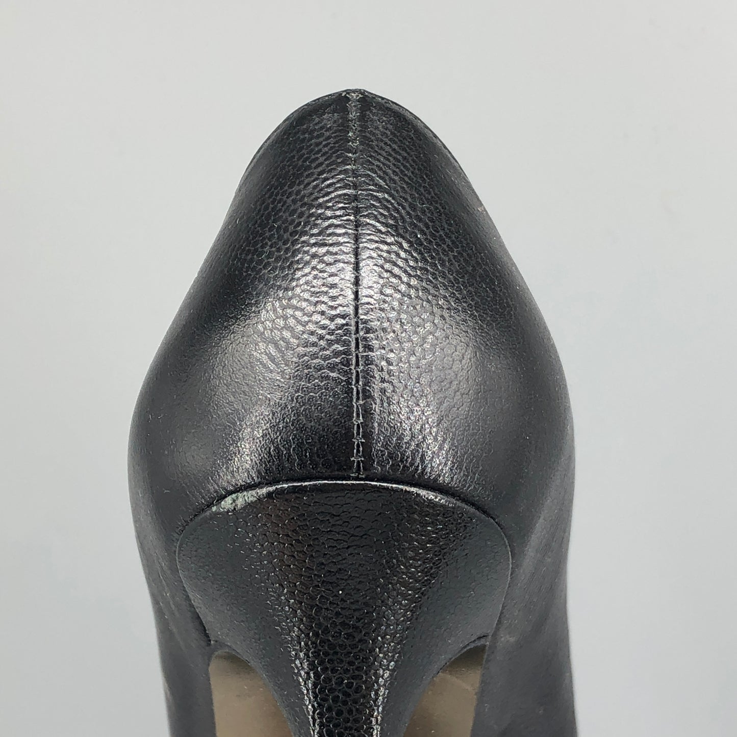 Saint Laurent Black Smooth Calfskin Platform Stiletto Pumps 34.5