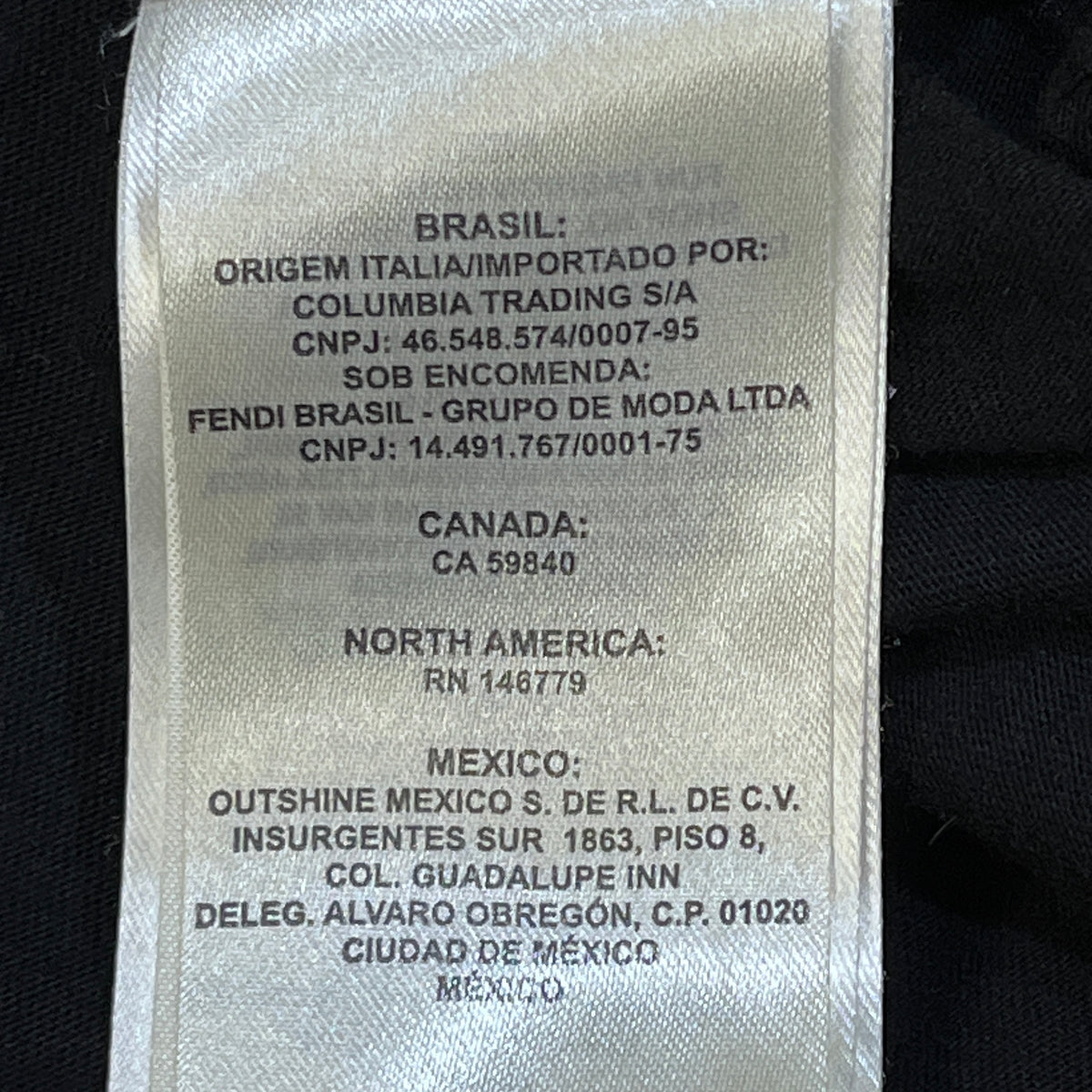 Fendi Black Short Sleeve T-shirt Size XS