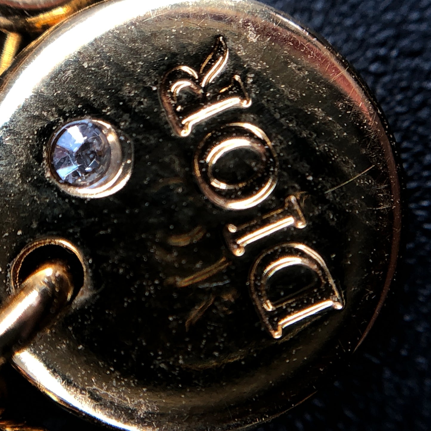 Christian Dior Gold-Tone CD Logo & Pearl Bracelet