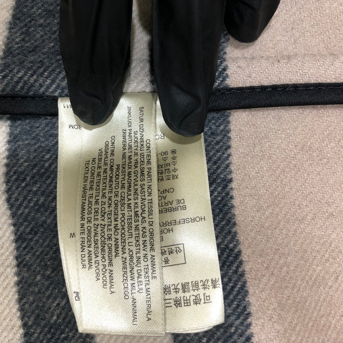 Burberry Black Wool Hooded Duffle Coat Size 4