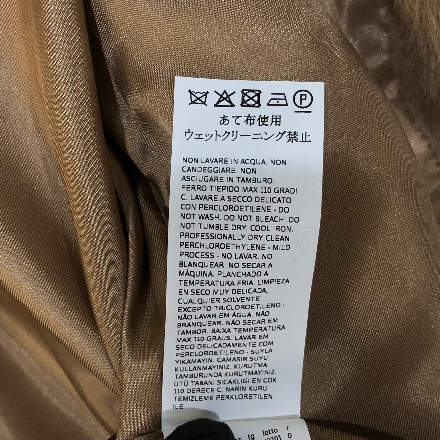 Intrend Brown Wool Belted Wrap Long Coat Size 0