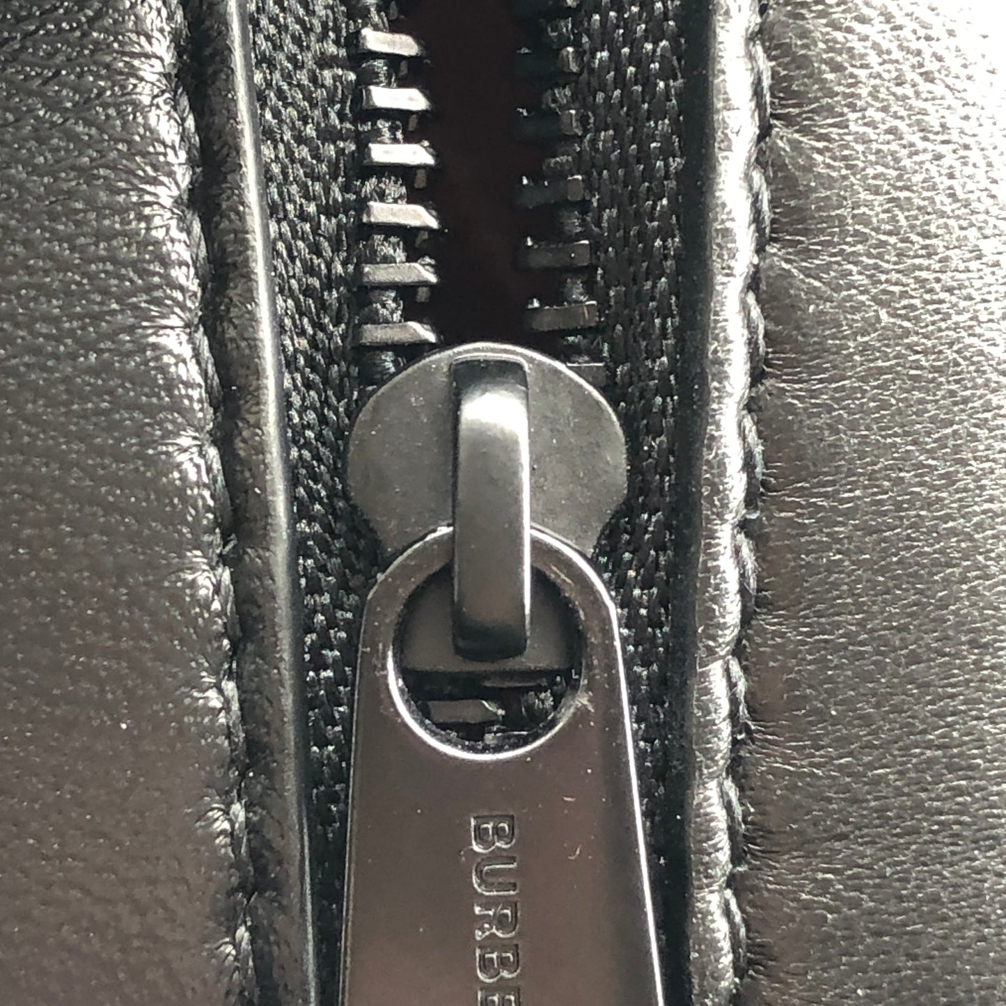 Burberry Quilted TB Leather Round Crossbody Bag Black