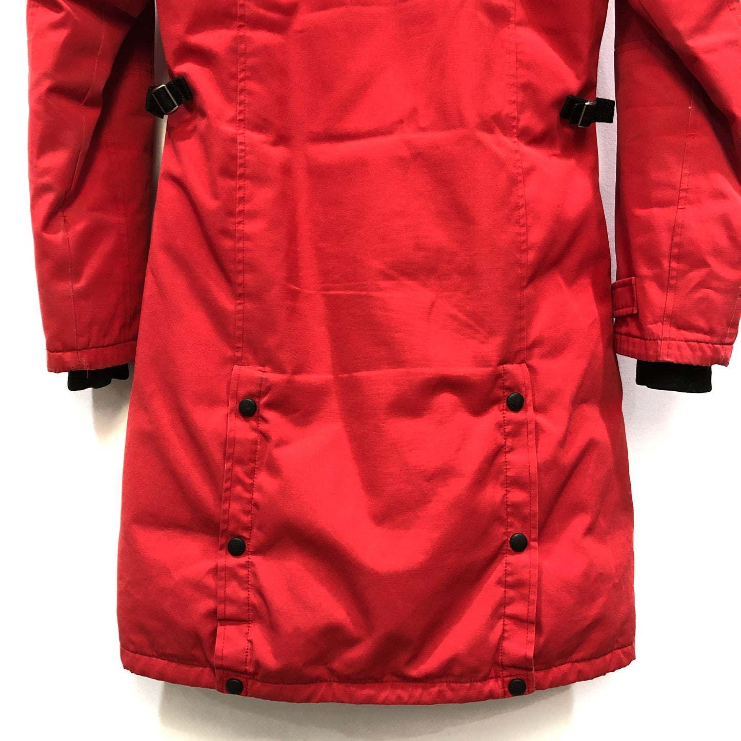 Canada Goose Red Fur Trim Hooded Parka Size XS