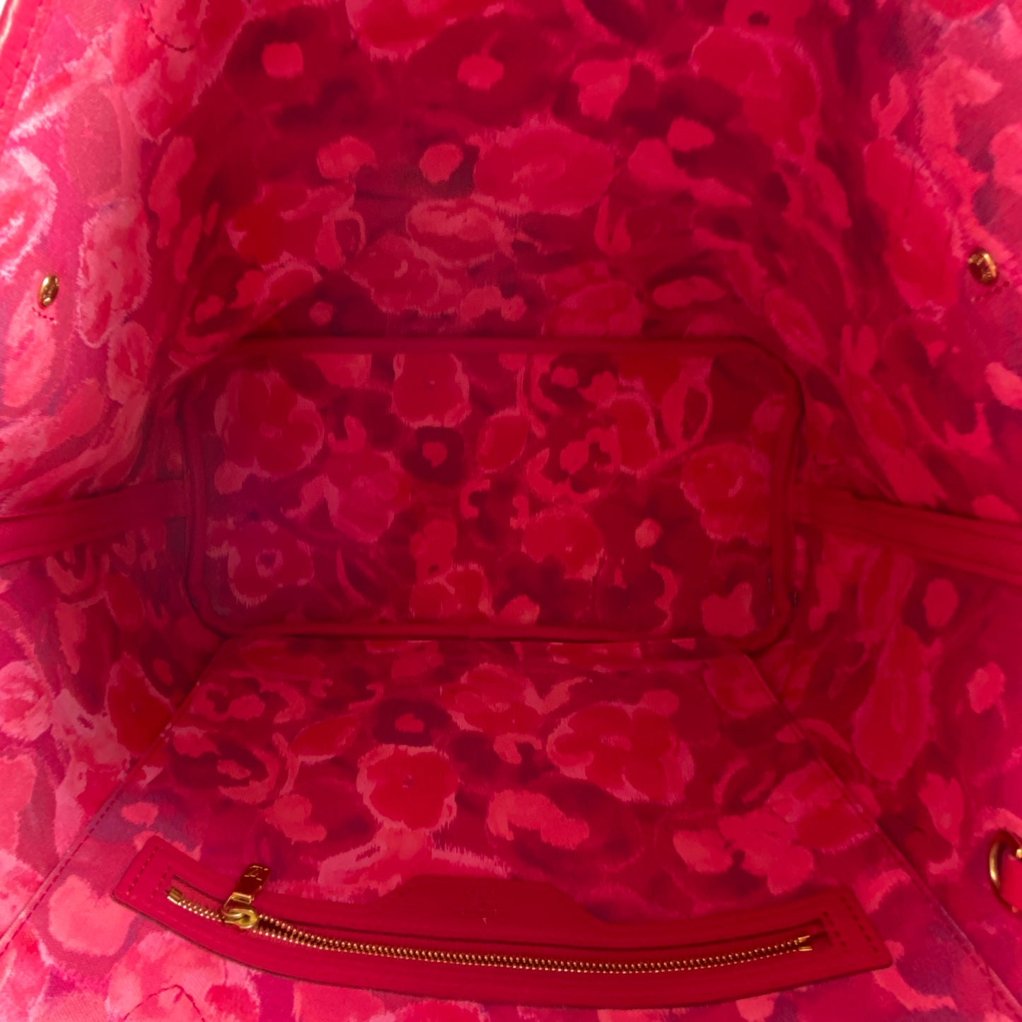 Louis Vuitton MM Limited Edition Fuchsia Monogram Ikat Neverfull Tote Bag