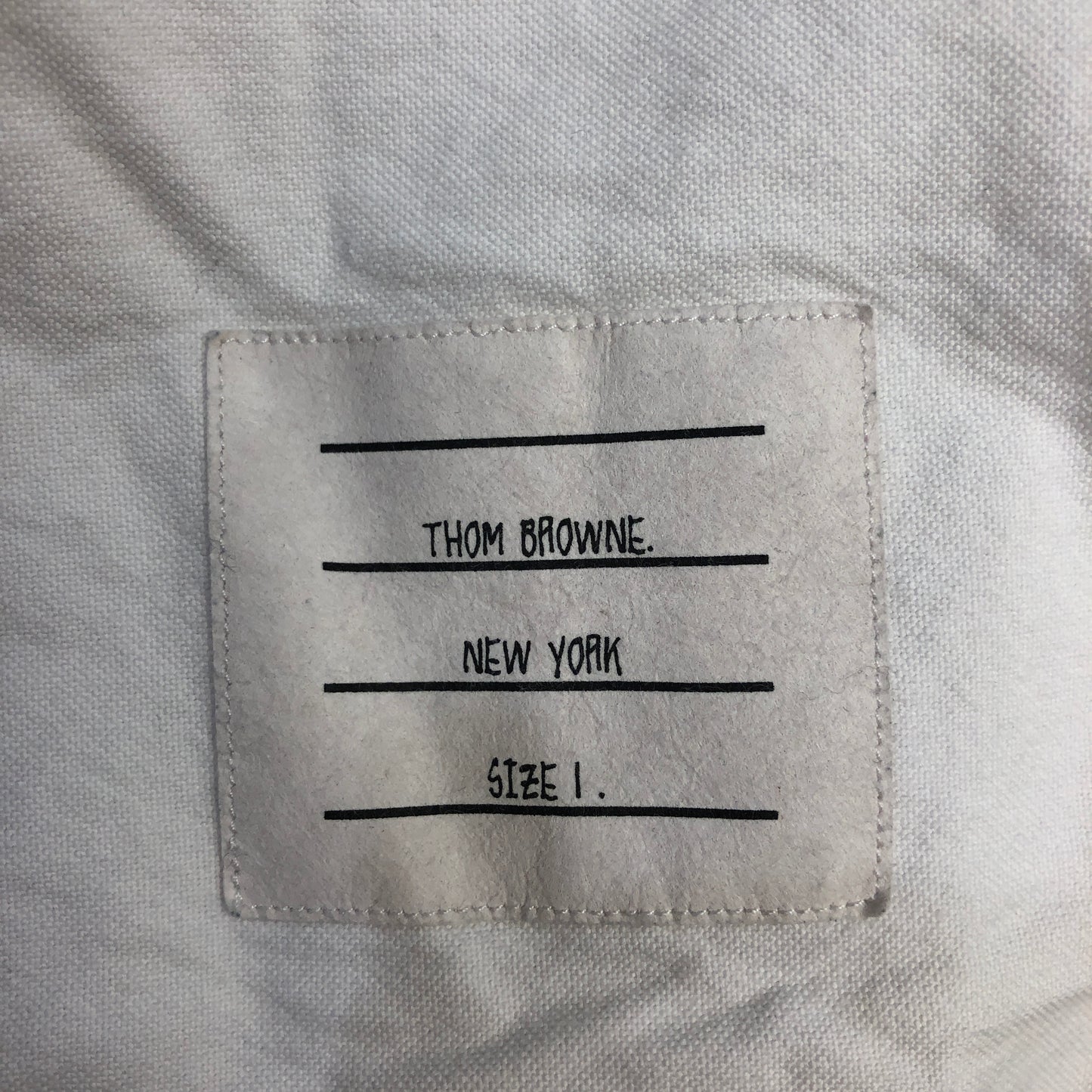 Thom Browne White Classic Button-Down Shirt Size 1