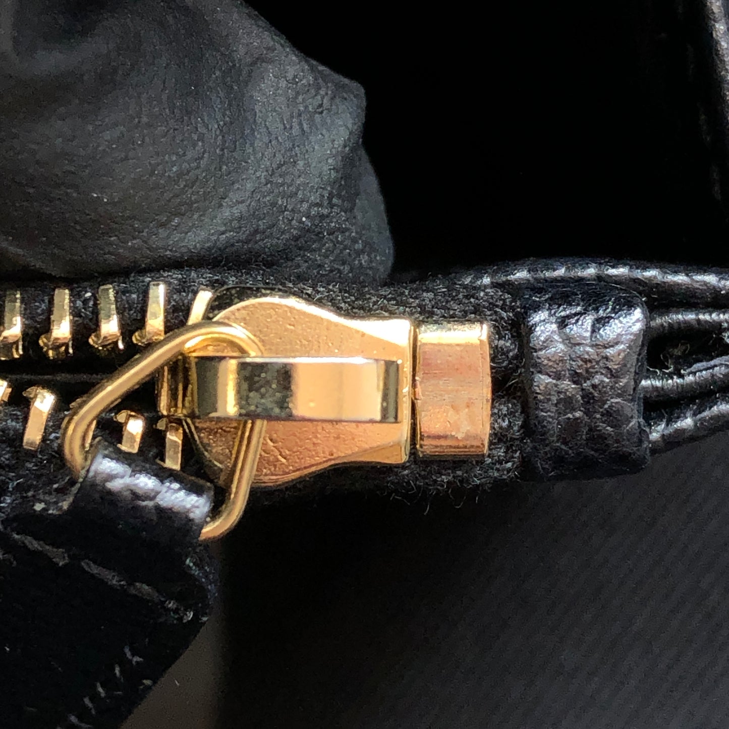 Saint Laurent Envelope Chevron Grain Leather Chain Shoulder Bag Black