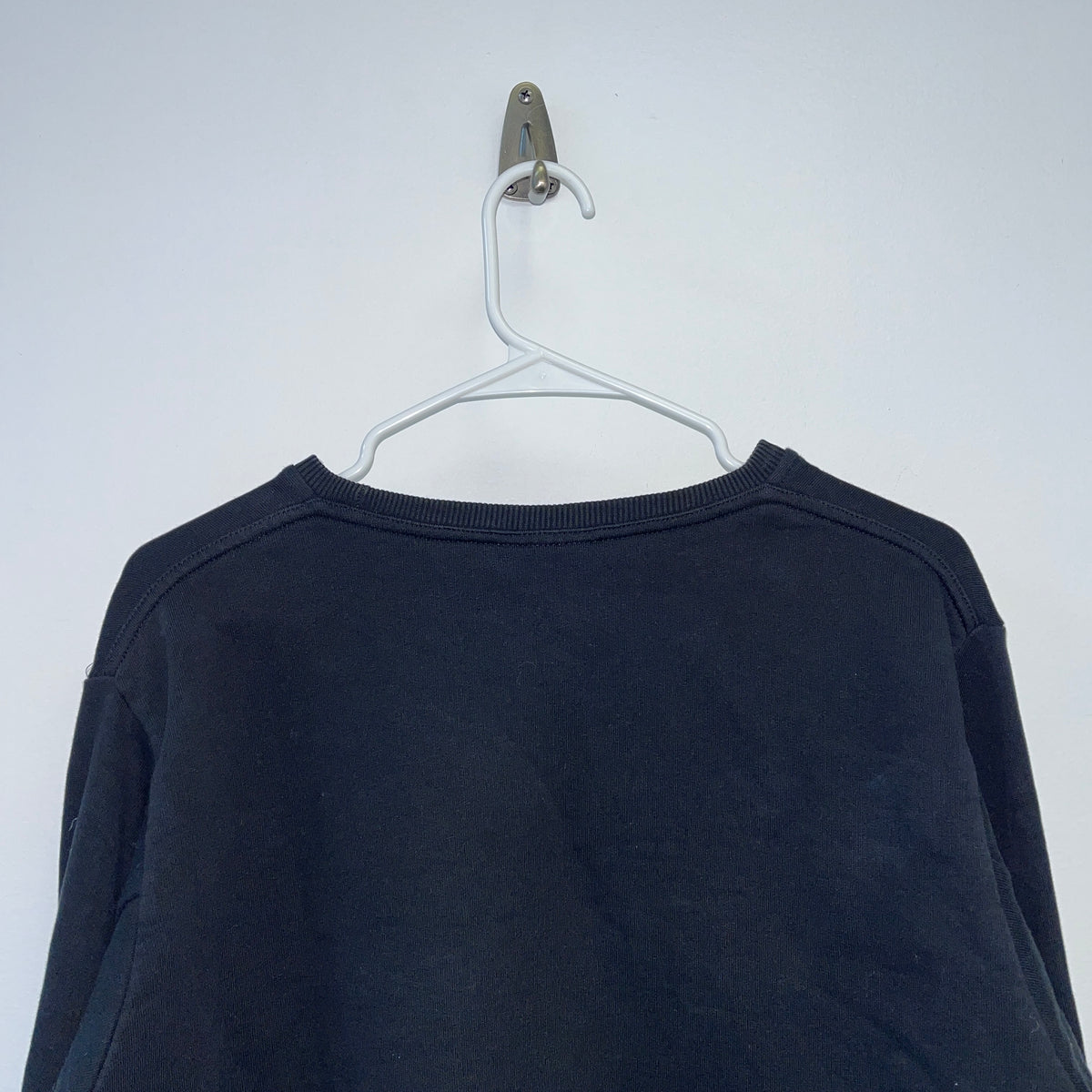 Chiara Ferrari Black Cropped Sweatshirt Size L