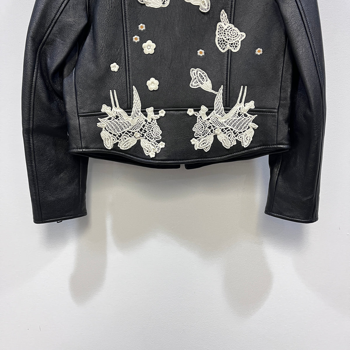 Coach Black Leather Moto Jacket US size 4