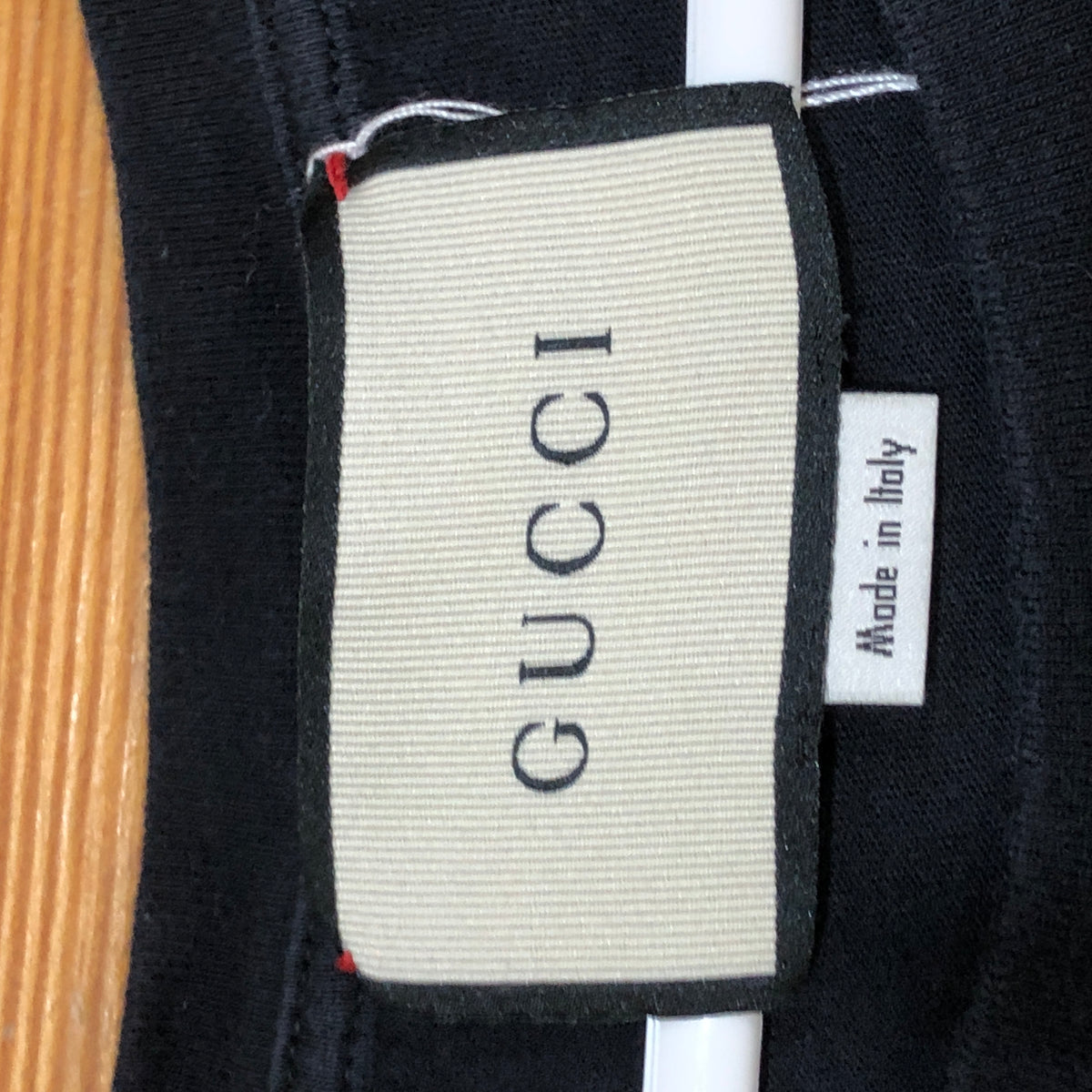 Gucci Black Logo Print Short Sleeve T-Shirt Size M