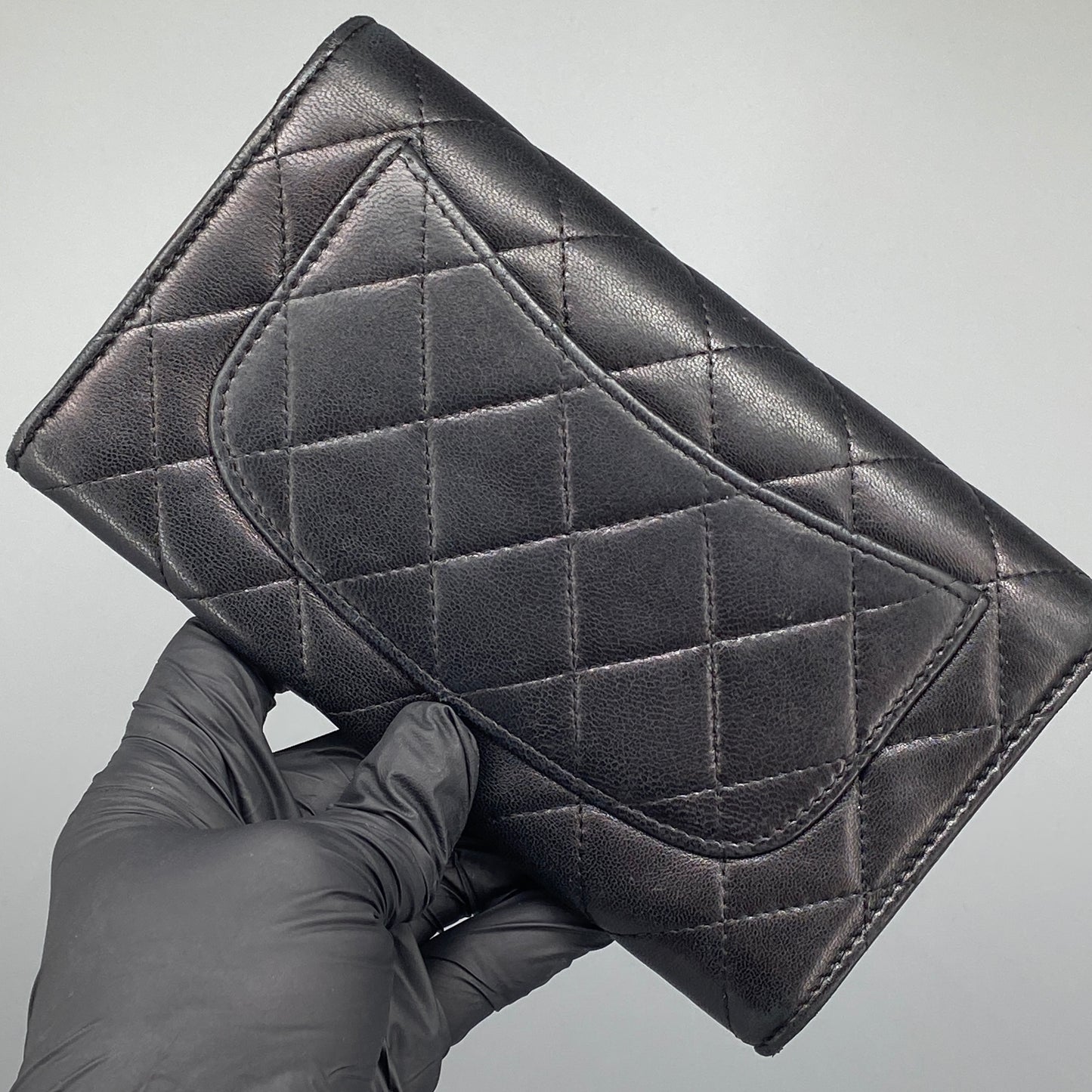 Chanel Black Quilted Lambskin Classic Flap Long Wallet