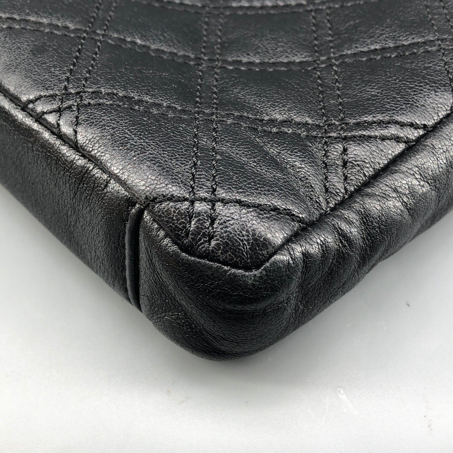 Marc Jacobs Quilted Leather Chain Crossbody Bag Black