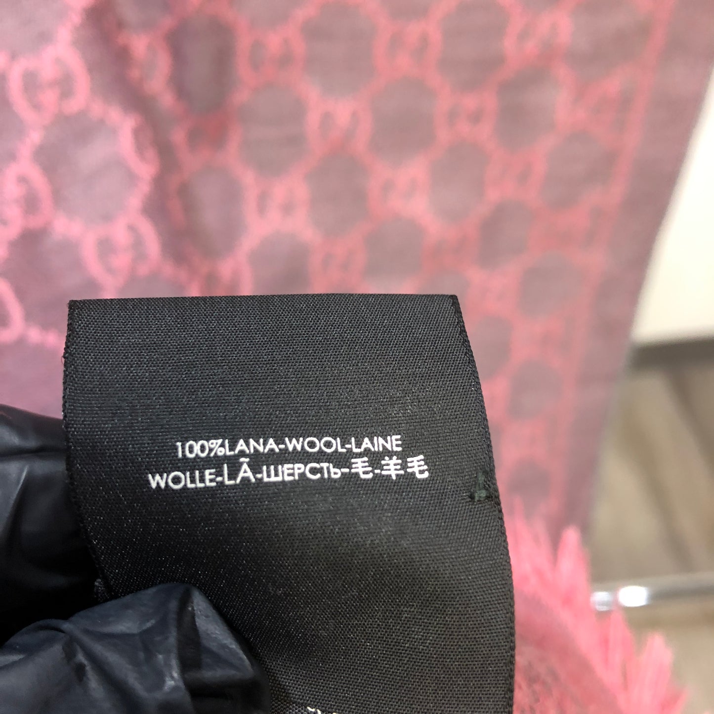 Gucci GG Supreme Reversible Wool Scarf