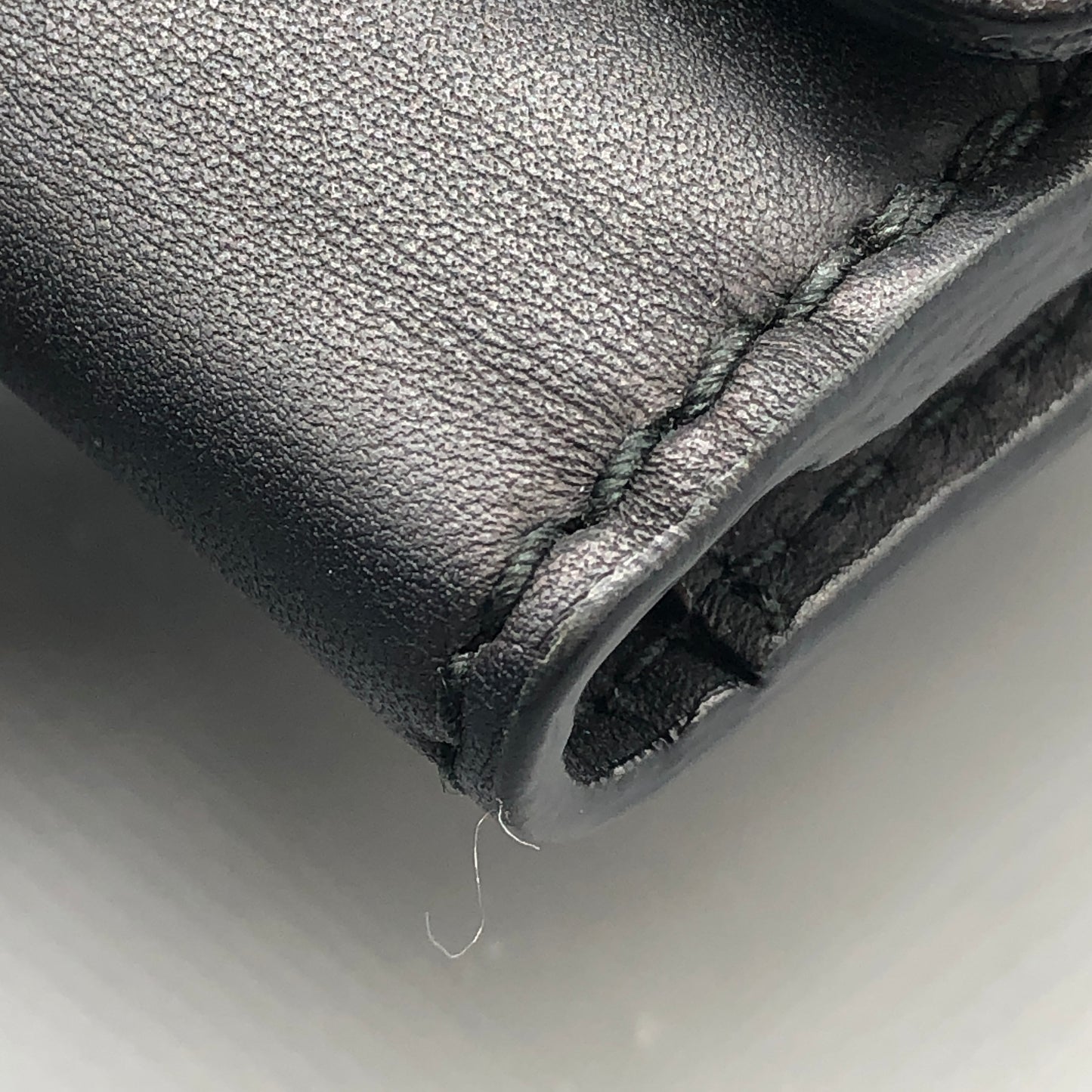 Christian Dior Black Leather Compact Wallet