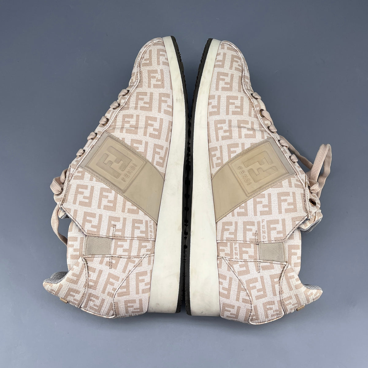 Fendi Beige Women Sneaker Shoes Size 37